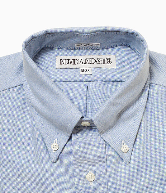 INDIVIDUALIZED SHIRTS "REGATTA OXFORD (STANDARD FIT BUTTON DOWN SHIRT) (LT BLUE)"