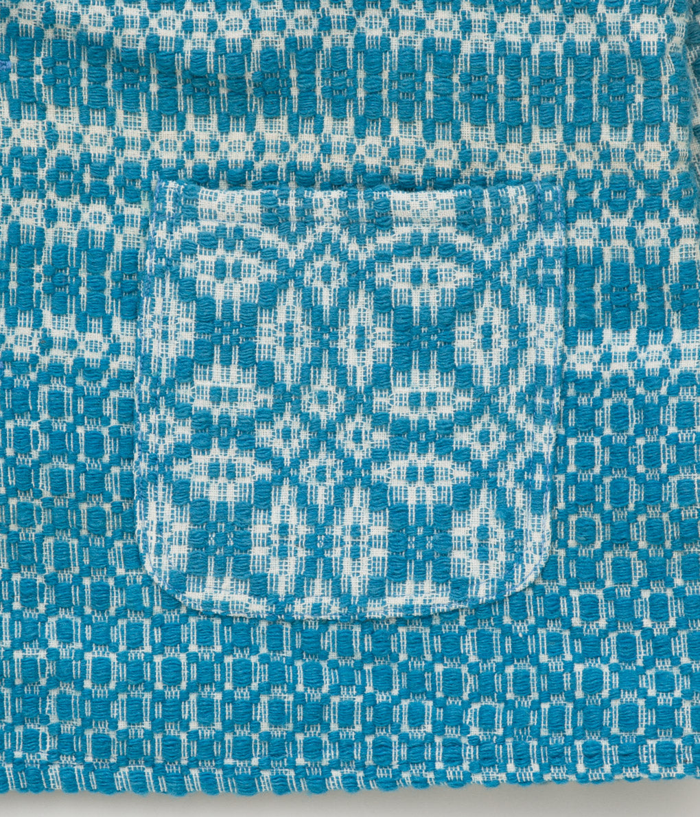 FAREWELL FRANCES "WOOL COVERLET CLAUDE COAT" (TURQUOISE COVERLET)