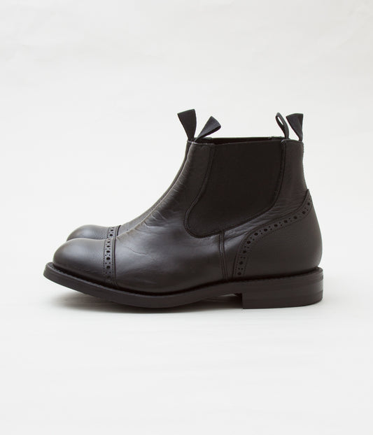 QUILP BY TRICKER'S×MAIDENS SHOP "M7702 CAP TOE SIDE CORE BOOTS"(BLACK)