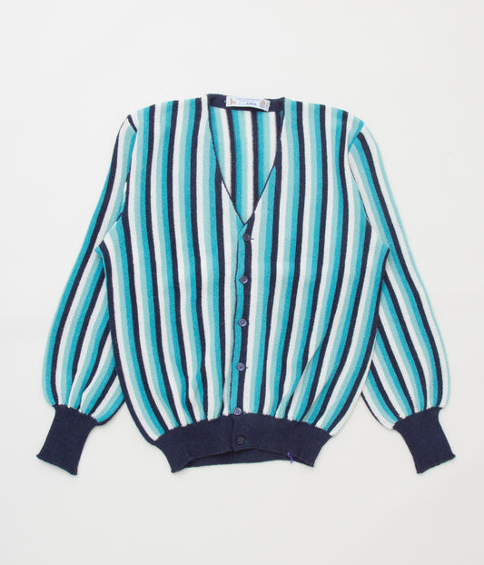 FANNI LEMMERMAYER "ALLOVER STRIPE MENS CARDIGAN 4COL"(NAVY MULTI)