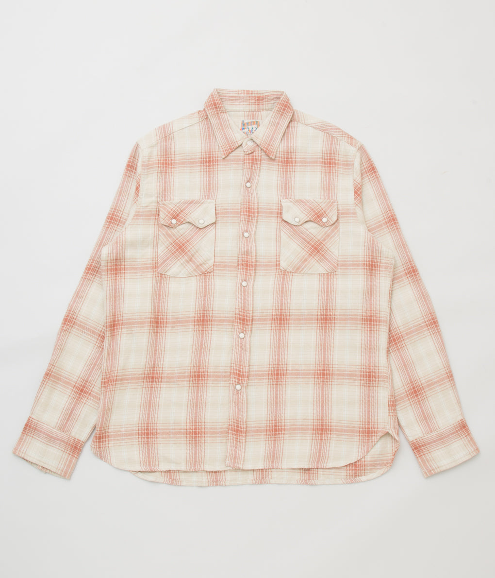 WYTHE "WASHED FLANNEL PEARLSNAP SHIRT"(IDAHO AUTUMN)