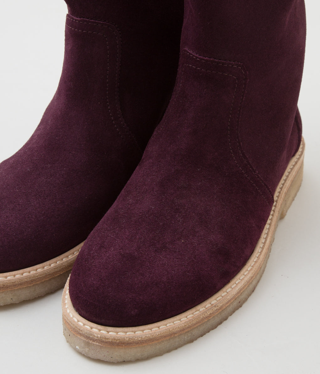 SEYA. "SUEDE LONG BOOTS" (PURPLE) – THE BY MAIDENS