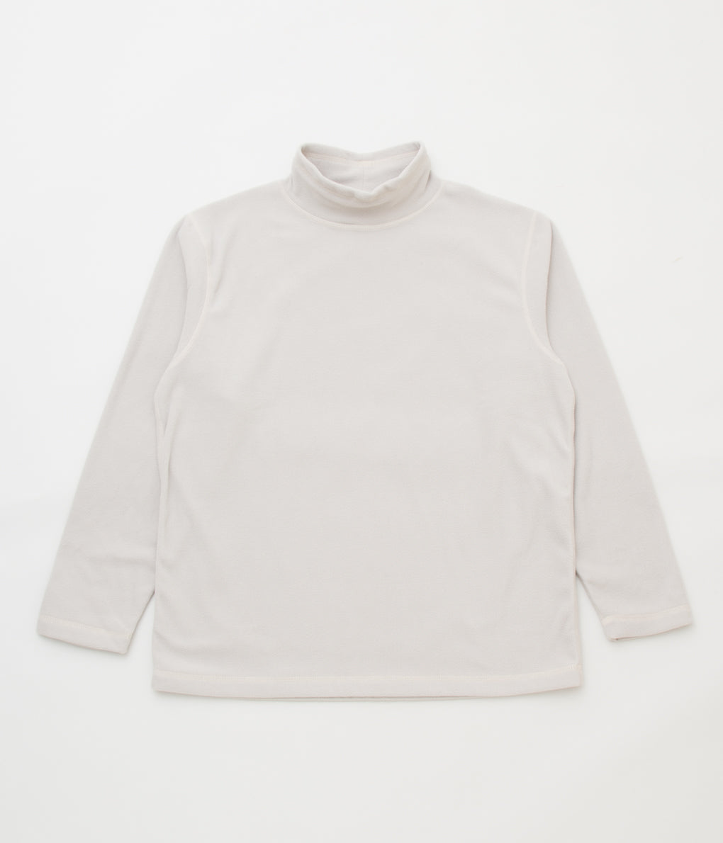 LADY WHITE CO. "POLAR FLEECE MOCK NECK"(CREAM)