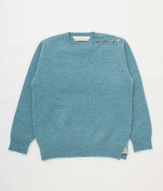 ANSNAM "CREWNECK KNIT with PATCH"(OASIS)