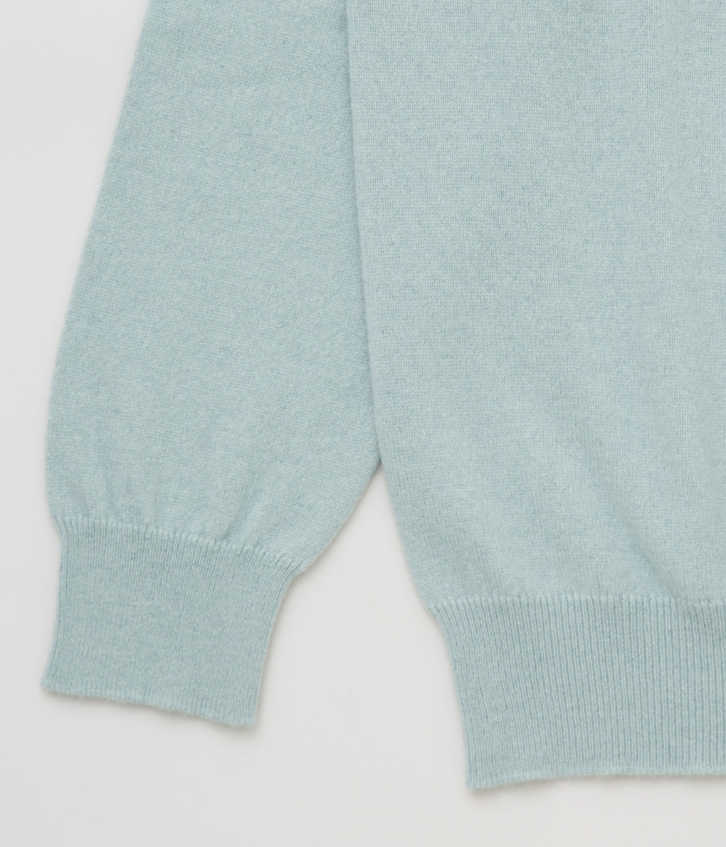 JOHNSTONS "CLASSIC CASHMERE VEE NECK CARDIGAN" (FROST)