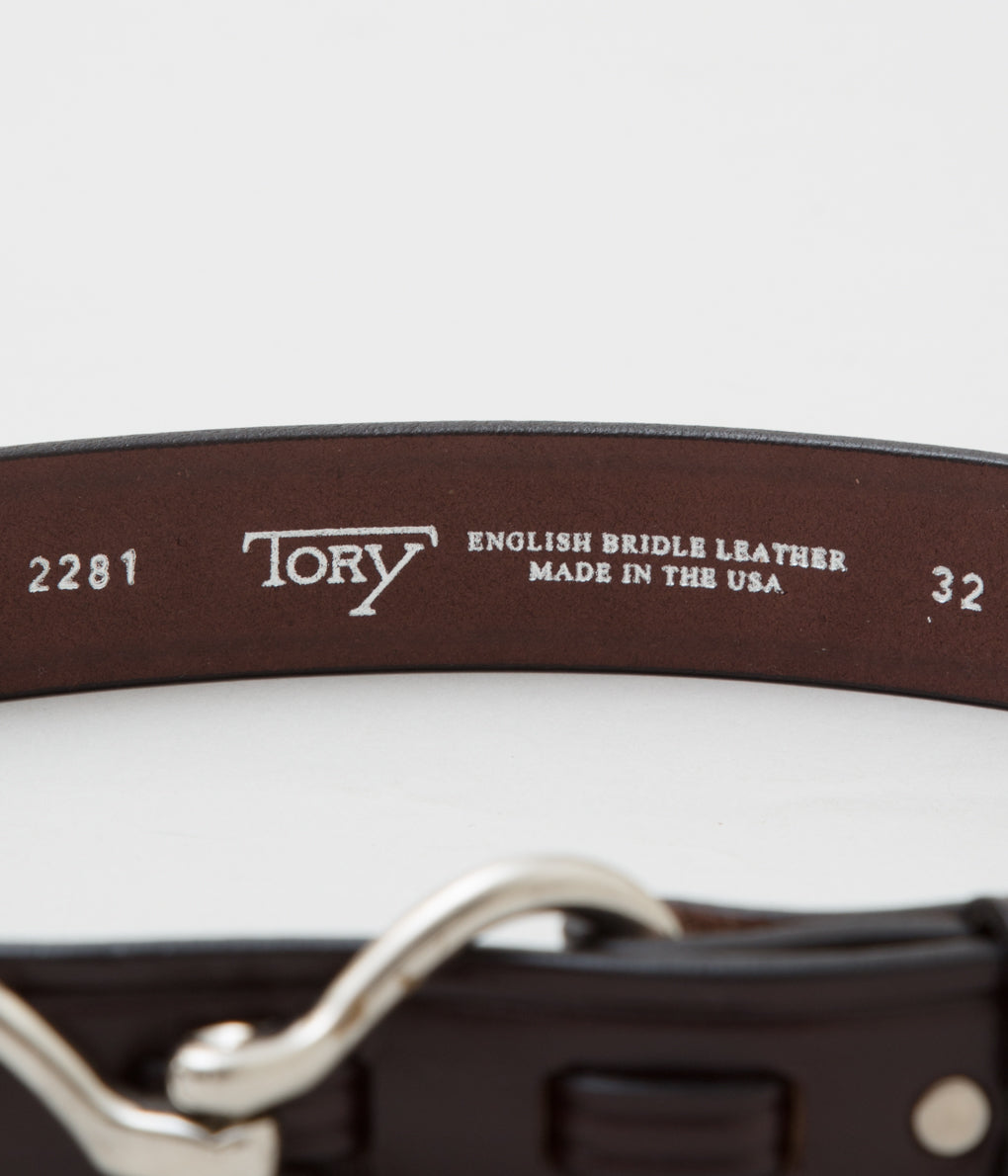 TORY LEATHER "【2281】HOOF PICK BELT"(HAVANA×NICKEL)