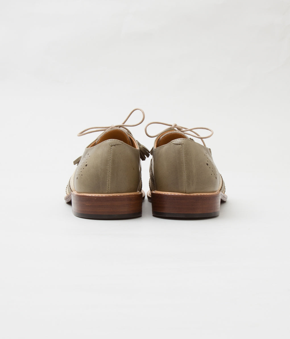 THE OLD CURIOSITY SHOP "#13843 CLASSIC GILLIE SHOES" (OLIVE)