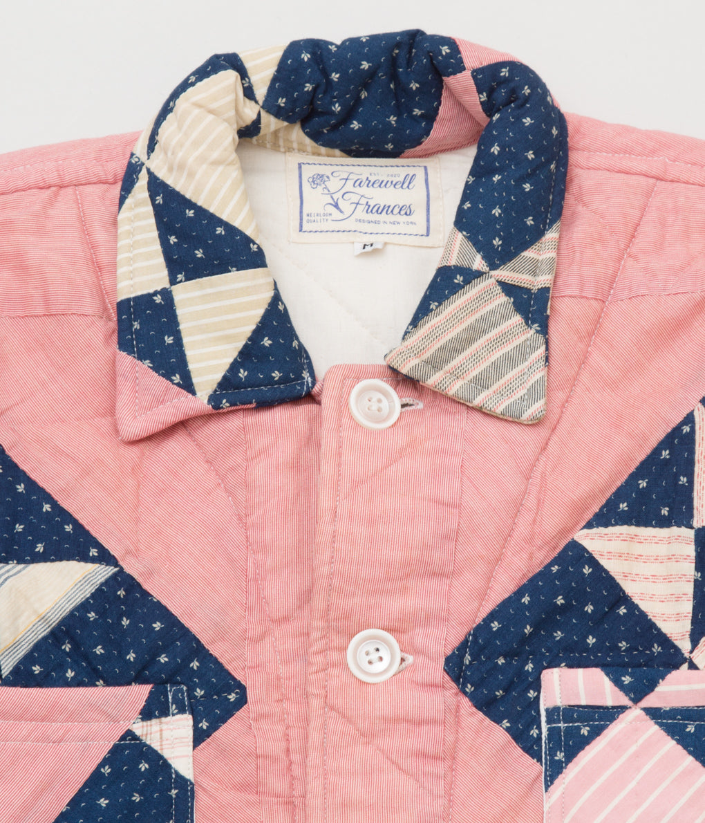 FAREWELL FRANCES "CLAUDE QUILTED COAT" (PINK MULTI)