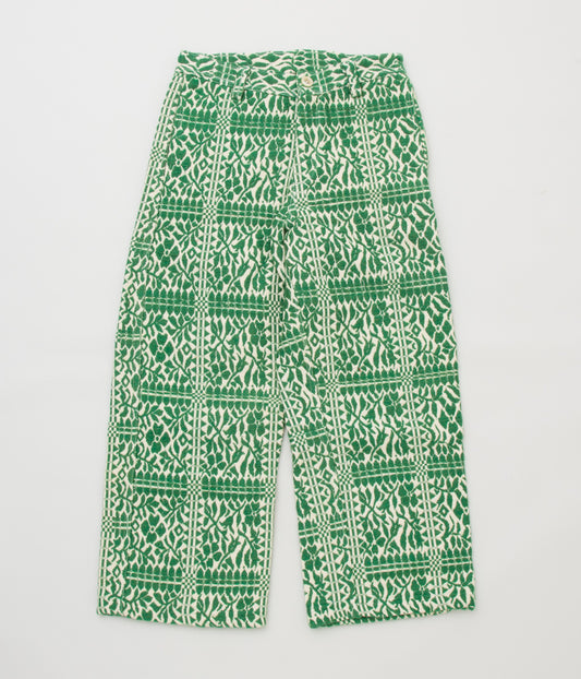 FAREWELL FRANCES "WOOL COVERLET CLAUDE PANTS" (GREEN)
