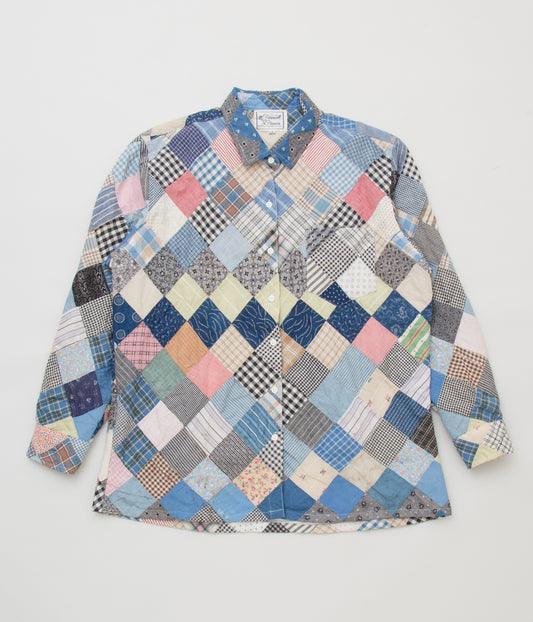 FAREWELL FRANCES "INDIGO PATCHWORK LS SHIRT"(INDIGO)