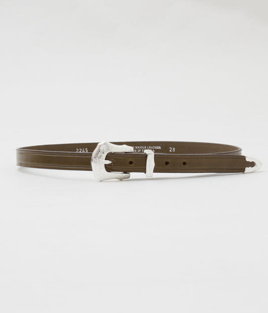 TORY LEATHER "【2245】3/4 WESTERN BELT"(OLIVE/NICKEL)