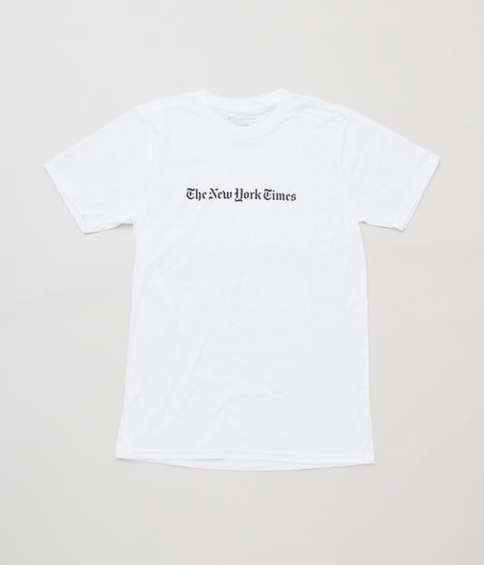 FROM USA "THE NEW YORK TIMES LOGO TEE"(WHITE)