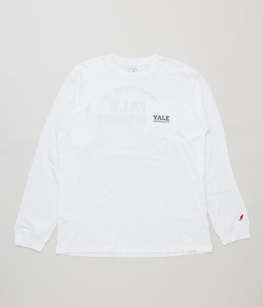 FROM USA "YALE LONG SLEEVE TEE"(WHITE)
