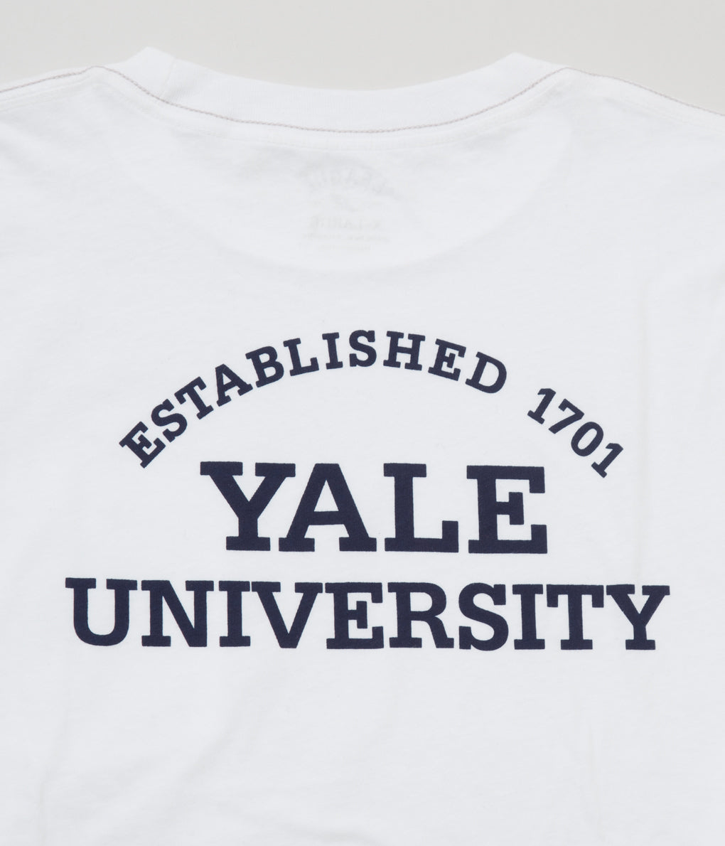 FROM USA "YALE LONG SLEEVE TEE" (WHITE)