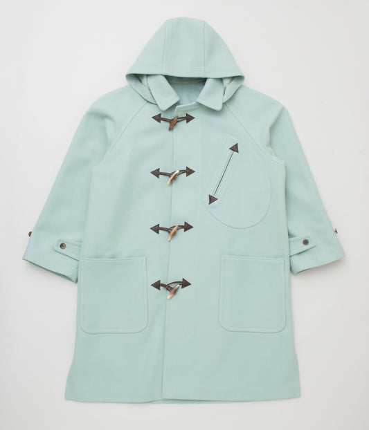 SUN/KAKKE "GRANGE -Joshua Ellis Duffle Coat-"(TURQUOISE)