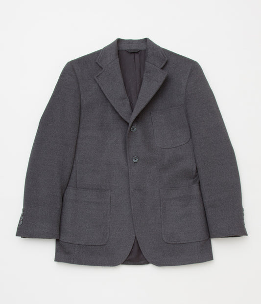INDIVIDUALIZED CLOTHING "CHARCOAL HEAVY FLANNEL SPORTCOAT"(CHARCOAL)