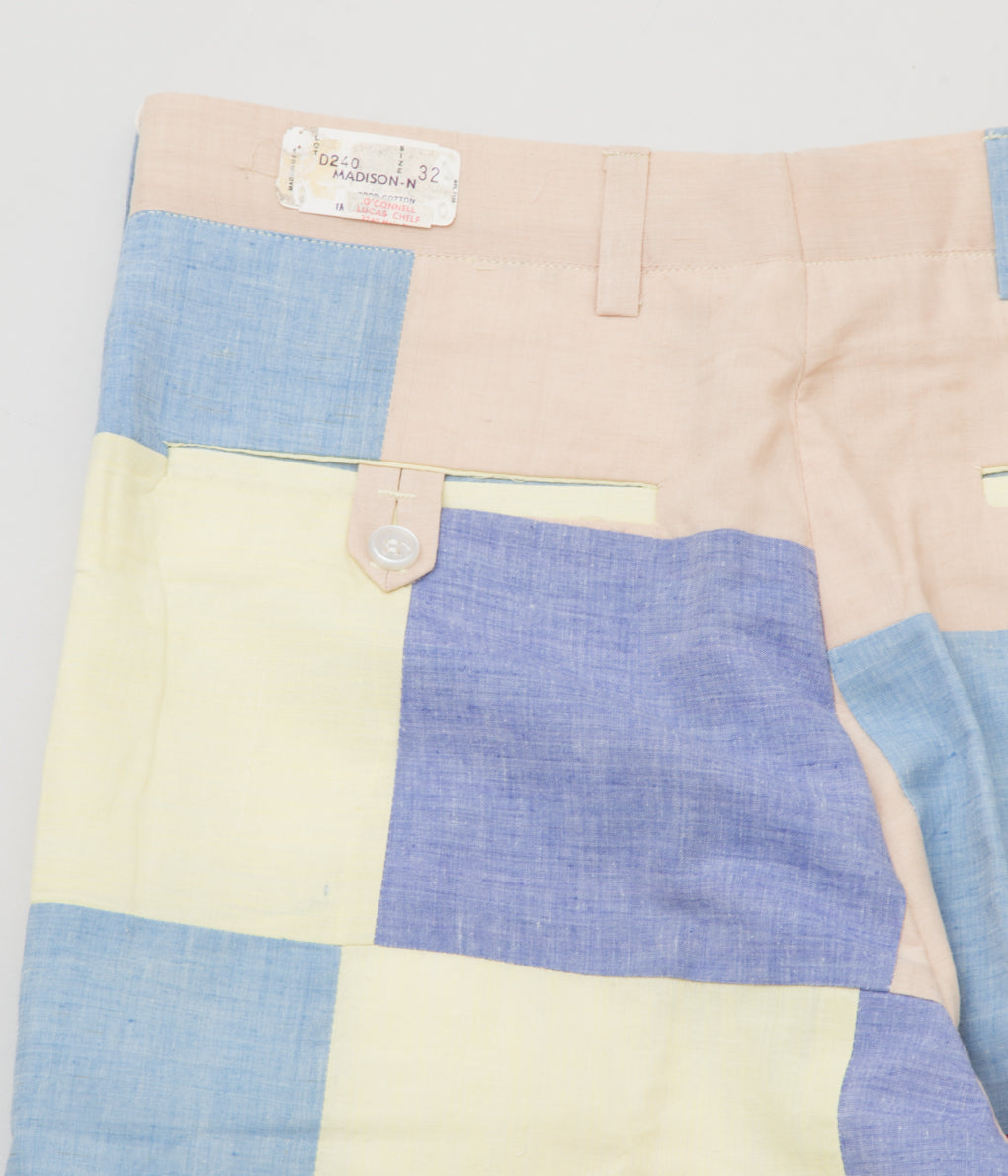 VINTAGE "O'CONNELLS LUCAS-CHELF BLOCK PATCHWORK TROUSER"(MULTI)