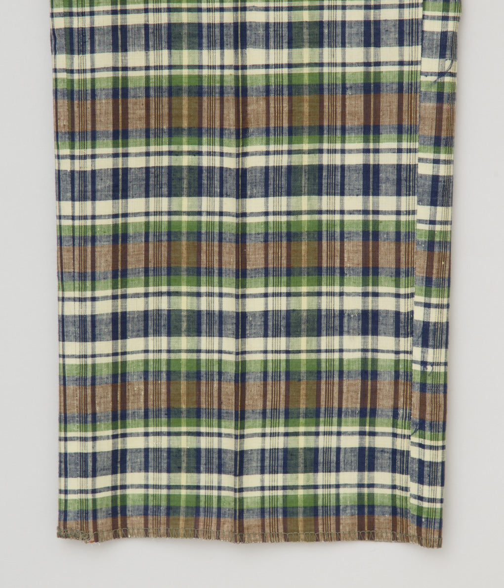 VINTAGE "O'CONNELLS LUCAS-CHELF MADE IN CORBI N MADRAS CHECK TROUSER"(GREEN CHECK)