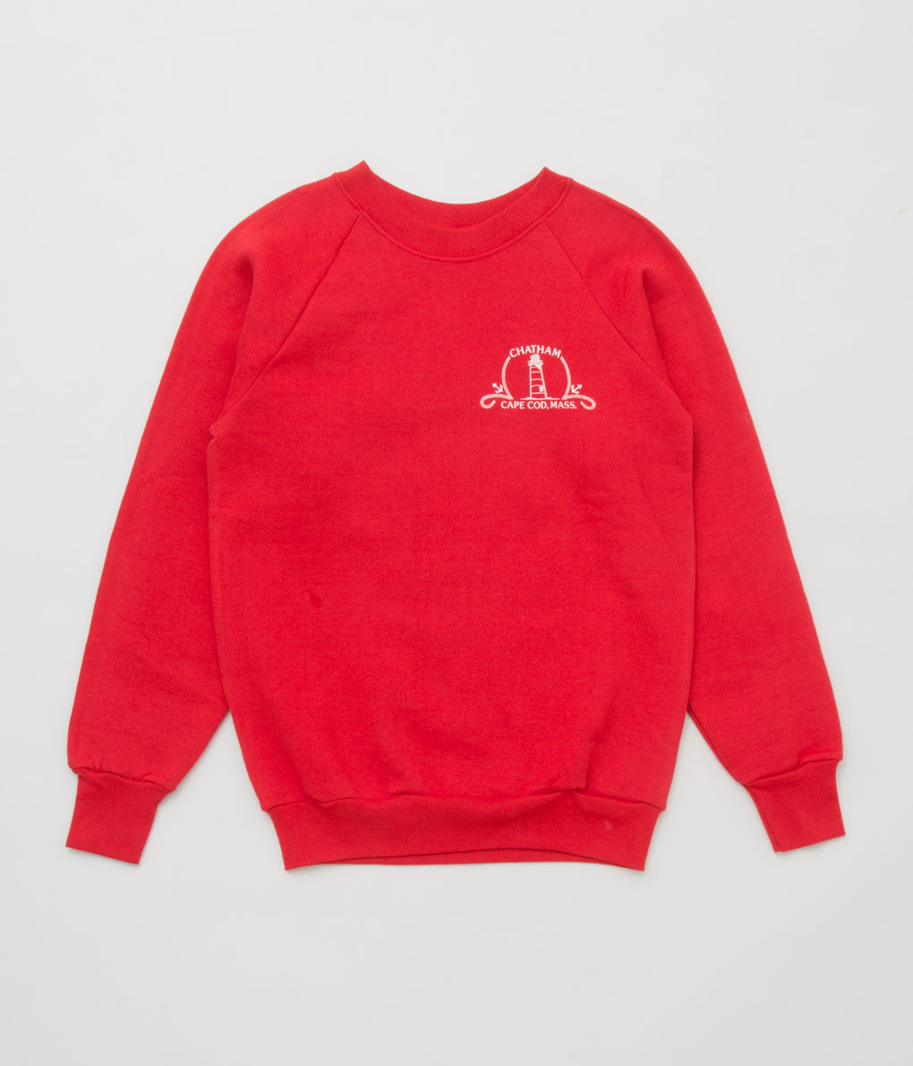 VINTAGE "CHATHAM CAPE CPD SWEAT"(RED)