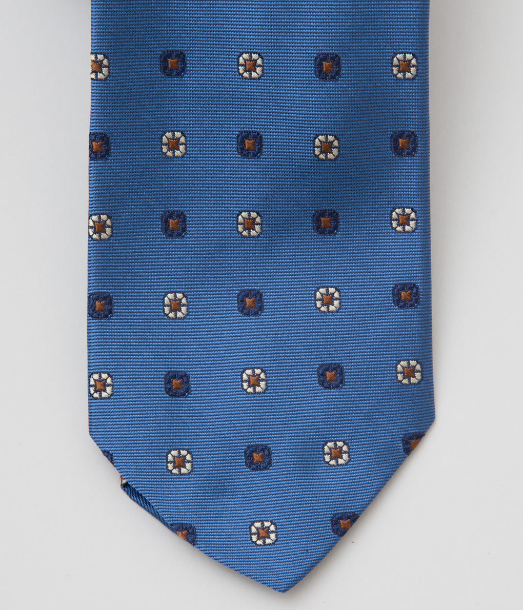 INDIVIDUALIZED ACCESSORIES "NEATLY SPACED PATTERN TIE" (BLUE)