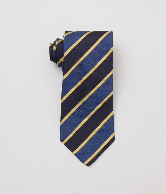 INDIVIDUALIZED ACCESSORIES"REGIMENTAL STRIPE TIE"(BLUE/GOLD)