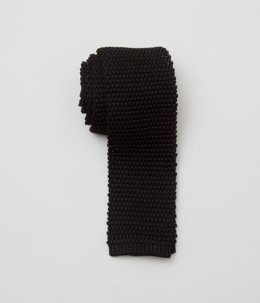 INDIVIDUALIZED ACCESSORIES"KNIT TIE"(BLACK)