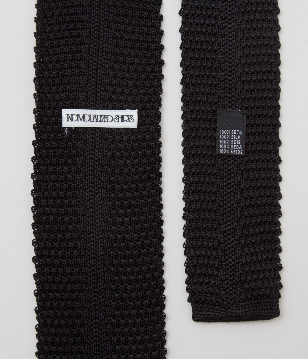 INDIVIDUALIZED ACCESSORIES"KNIT TIE"(BLACK)