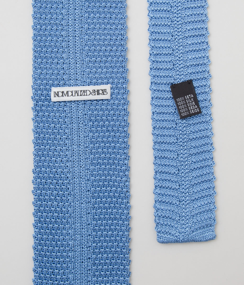 INDIVIDUALIZED ACCESSORIES"KNIT TIE"(BLUE)