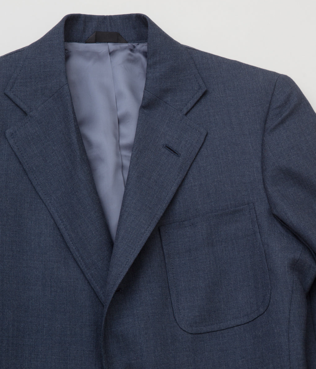 INDIVIDUALIZED CLOTHING "HOPSACK BLAZER" (NAVY GRAY)