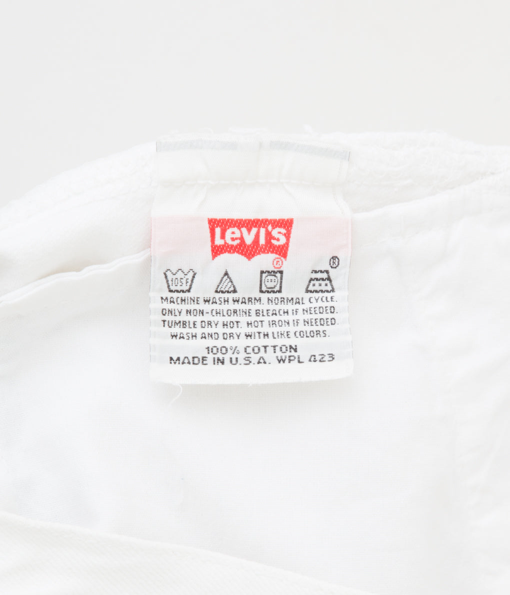 VINTAGE "90's LEVI'S 501 WHITE MADE IN USA "(W29/L36)