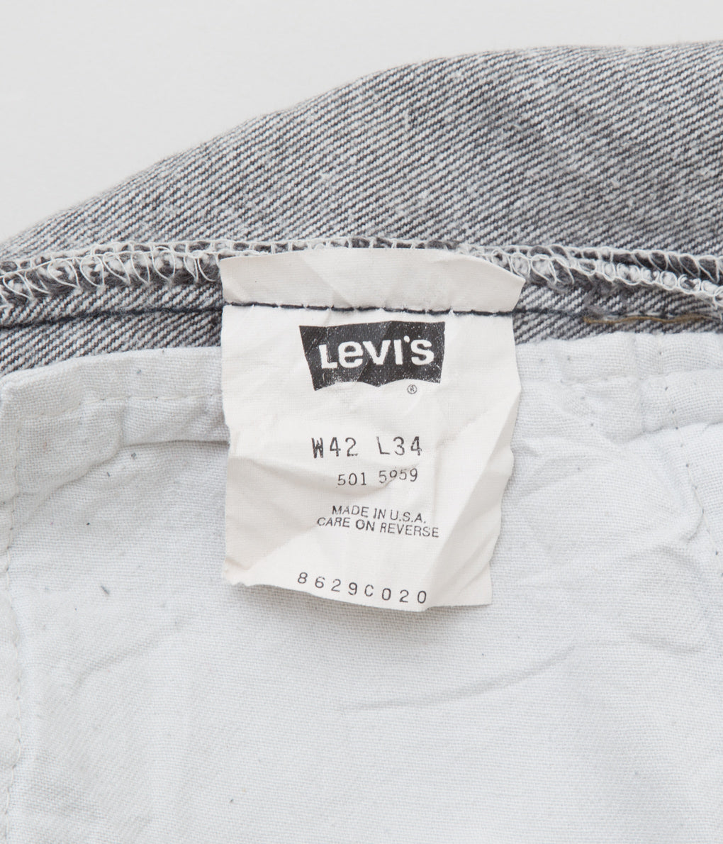 VINTAGE "90's LEVI‘S 501 BLACK MADE IN USA "(W42/L34)