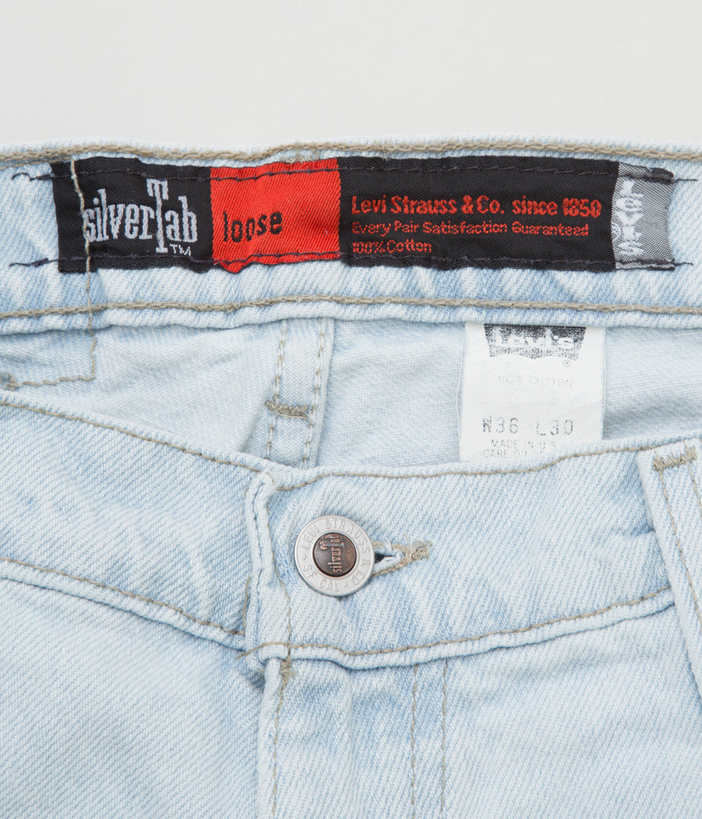 VINTAGE " LEVI‘S  SILVER TAB LOOSE ICE WASH MADE IN USA "(W36/L30)