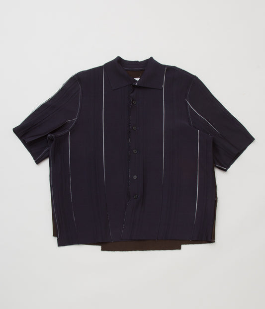 CAMIEL FORTGENS "RELIEF SHIRT SS"(BLACK BROWN)
