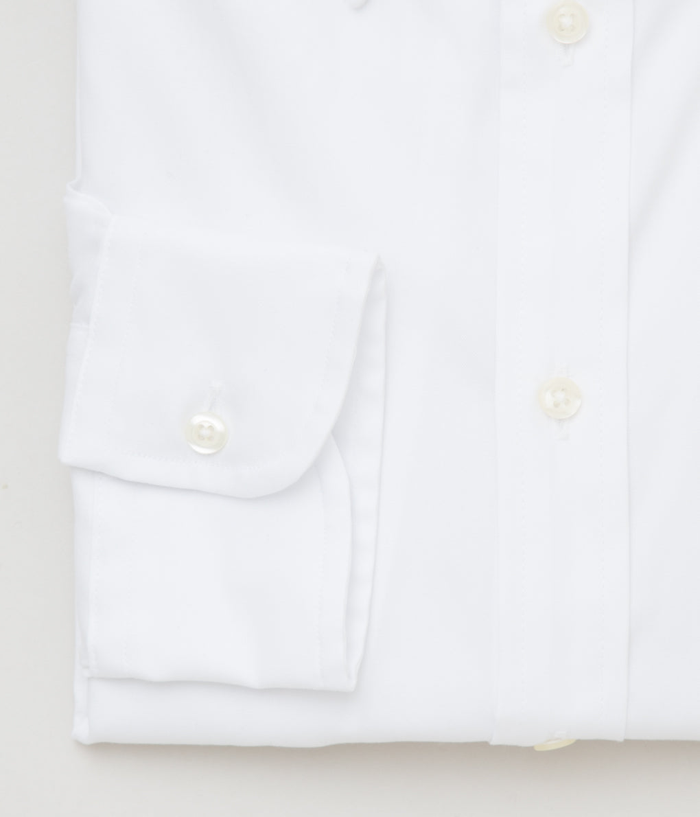 INDIVIDUALIZED SHIRTS "PINPOINT OXFORD (CLASSIC FIT BUTTON DOWN SHIRT)" (WHITE)