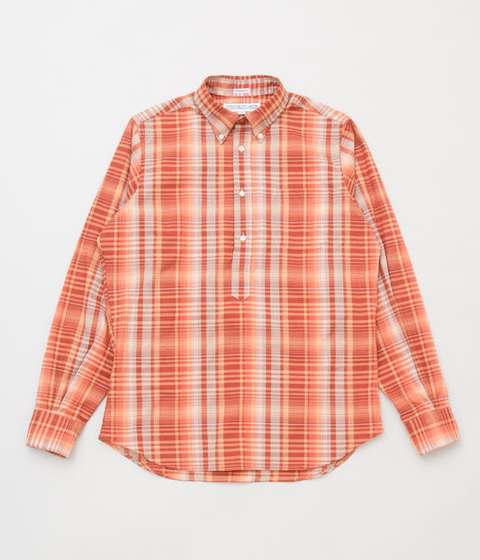 INDIVIDUALIZED SHIRTS "MADRAS CHECK (STANDARD FIT POPOVER SHIRT)" (SUNSET)