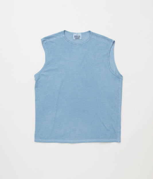 GABRIELA COLL GARMENTS "NO.33 SLEEVELESS T-SHIRT"(BLUE WASH)