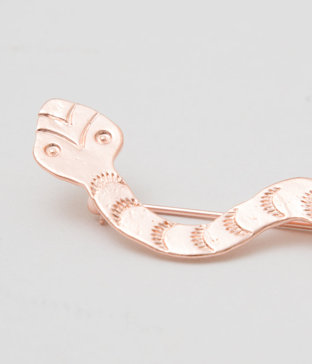 WESTOVERALLS "NW×WOA SNAKE BROOCH"(COPPER)
