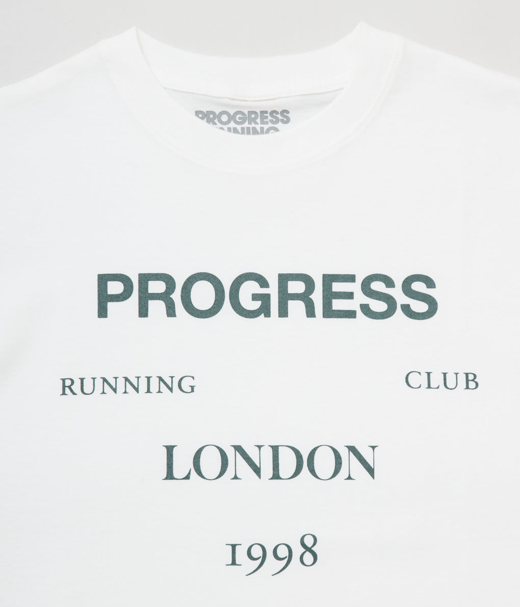 PROGRESS RUNNING CLUB "S/SLV T LONDON"(WHITE / GREEN)