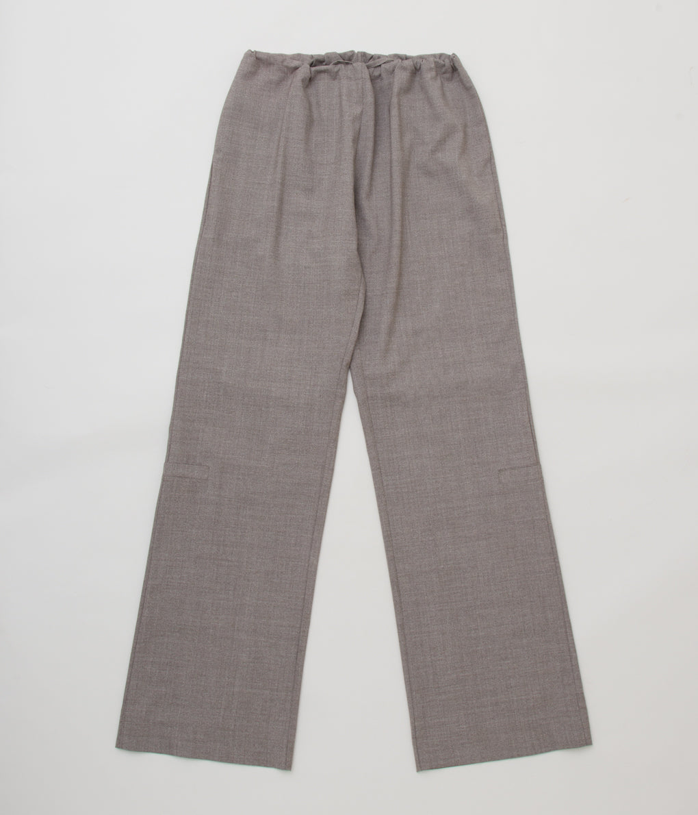 GABRIELA COLL GARMENTS "NO.198 LORO PIANA FINE WOOL POCKET TROUSERS WOMENS"(GREY MELANGE)