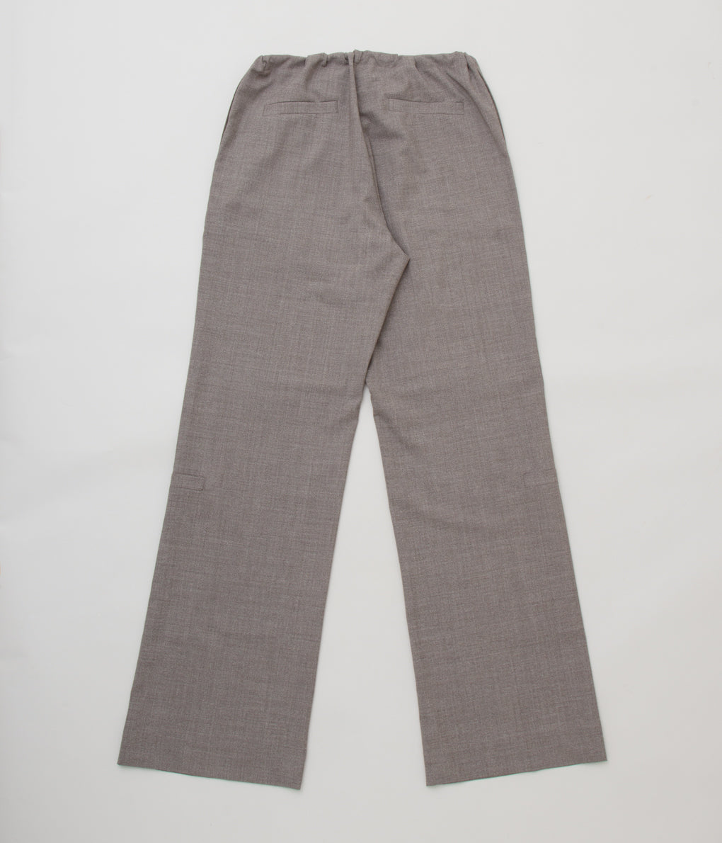 GABRIELA COLL GARMENTS "NO.198 LORO PIANA FINE WOOL POCKET TROUSERS WOMENS"(GREY MELANGE)