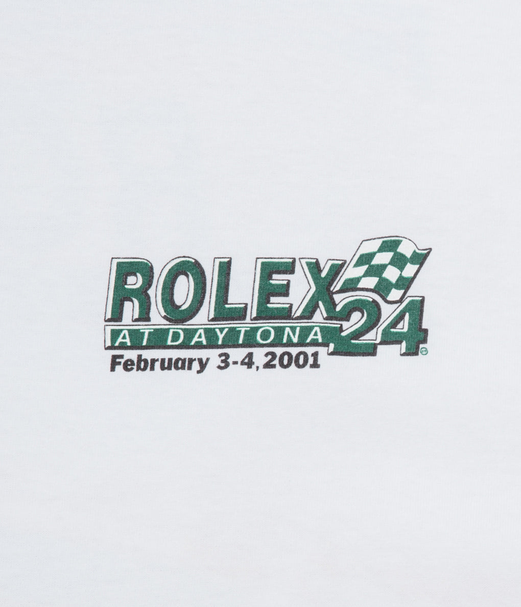 VINTAGE "ROLEX AT DAYTONA24"2001 FEBRUARY"TEE"(WHITE)