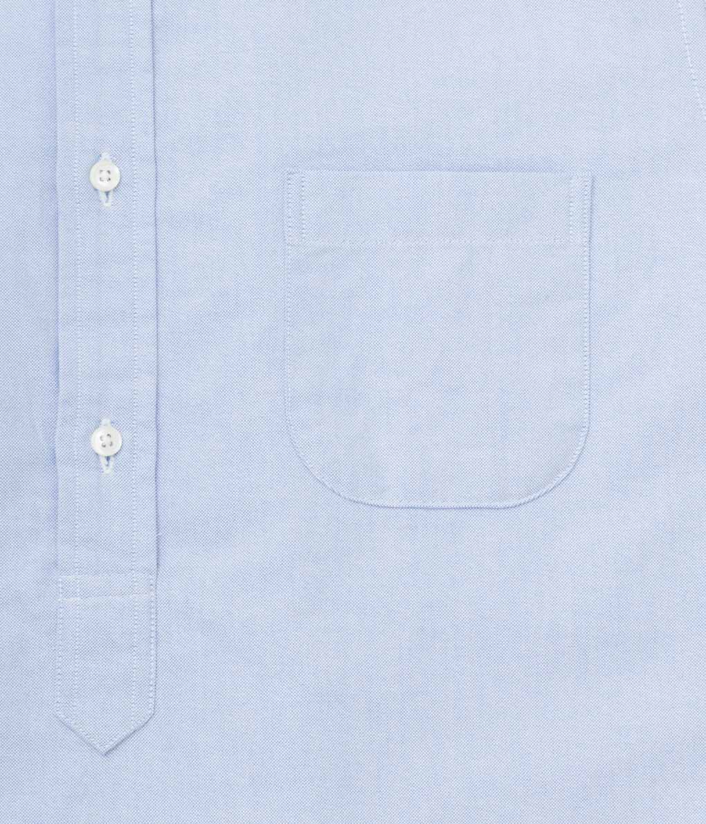 INDIVIDUALIZED SHIRTS "CAMBRIDGE OXFORD (NEW STANDARD FIT POP OVER SHORT SLEEVE SHIRT)" (LIGHT BLUE)