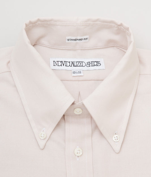 INDIVIDUALIZED SHIRTS "HERITAGE CHAMBRAY (STANDARD FIT BUTTON DOWN SHIRT)" (BEIGE)