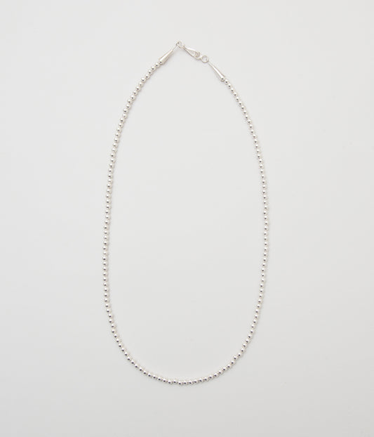 ERICKA NICOLAS BEGAY "NAVAJO PEARL 4mm 60cm"(SILVER)