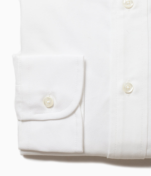 INDIVIDUALIZED SHIRTS "CAMBRIDGE OXFORD (CLASSIC FIT BUTTON DOWN SHIRT)(WHITE)"