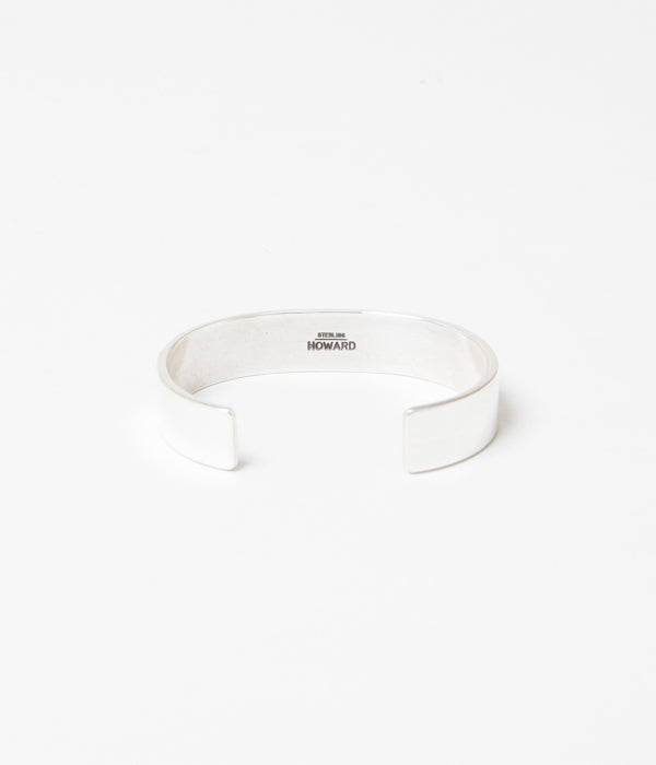 HOWARD NELSON "12MM FILIP FEATHER BANGLE" (STARLING SILVER)