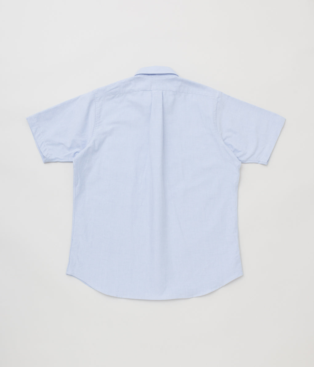 INDIVIDUALIZED SHIRTS "CAMBRIDGE OXFORD (NEW STANDARD FIT POP OVER SHORT SLEEVE SHIRT)" (LIGHT BLUE)