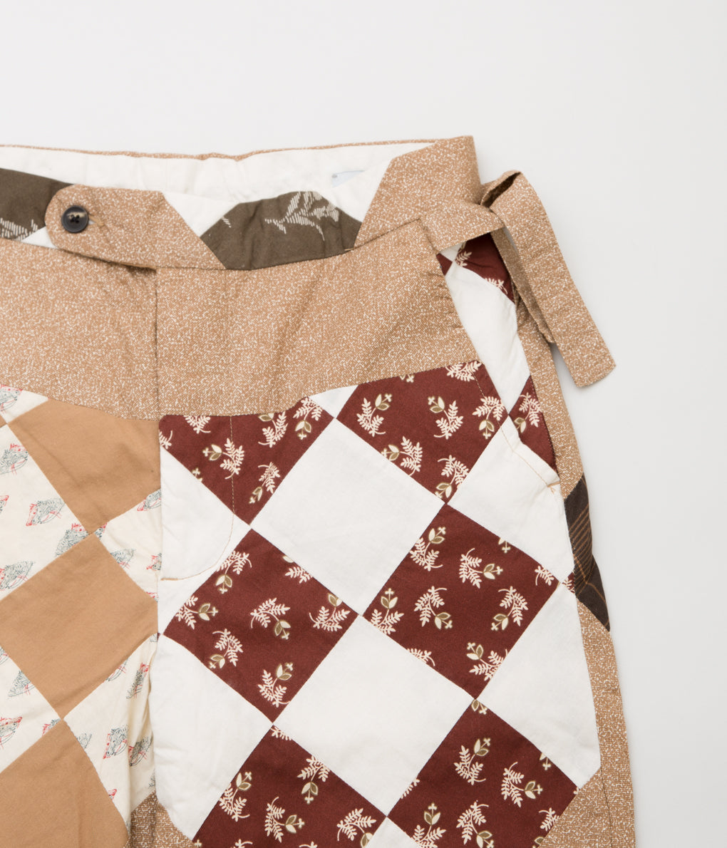 BODE "PONY CALICO QUILT TROUSERS"(BROWN MULTI)