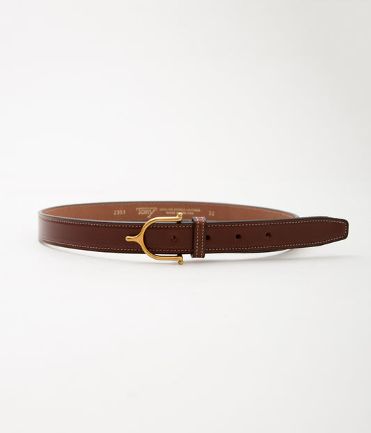 TORY LEATHER(トリーレザー) "【2351】1"SPUR BUCKLE BELT"(OAKBARK×BRASS)