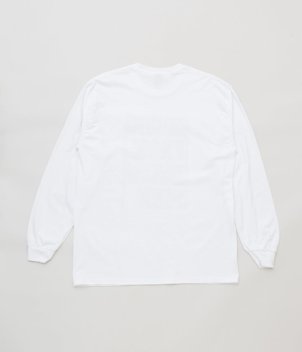 BLUESCENTRIC "MUSIC FROM BIG PINK L/S TEE"(WHITE)